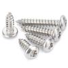 201 Stainless Steel Plum Blossom Self-Tapping Screws, Round/Pan Head, Sizes M2-M6