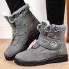 Women Boots Fashion Designer Ankle Boots Winter Shoes for Women Warm Fur Botas Mujer Low Heels Winter Shoes for Woman Snow Boots