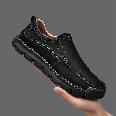Scarpe da uomo in pelle fatte a mano, mocassini casual comodi da infilare, scarpe da uomo in pelle, scarpe basse, mocassini, scarpe da passeggio, Dropshipping