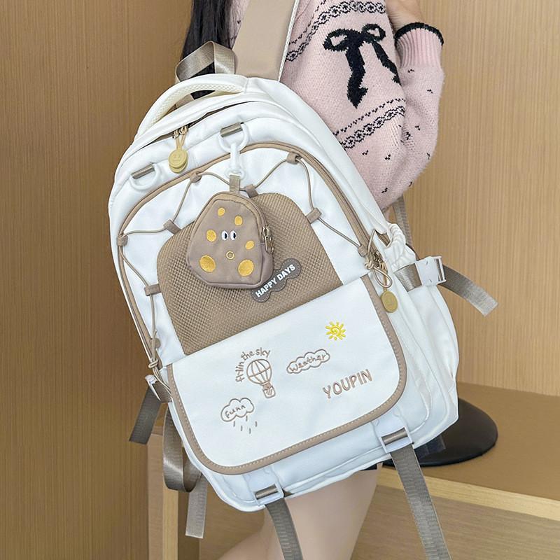 Backpack Cartoon Pattern Student Large Capacity Schoolbag Outdoor Bag Travel