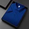 Men's 2025 Summer Ice Silk Polo Shirt – High-End, Multi-Color, Cool Feel, Solid Short Sleeve Design