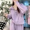 Plus Size Women's Spring & Autumn Casual Slimming Hoodie Sportswear Set - Trendy, Loose-Fit, Flaw-Hiding Two-Piece