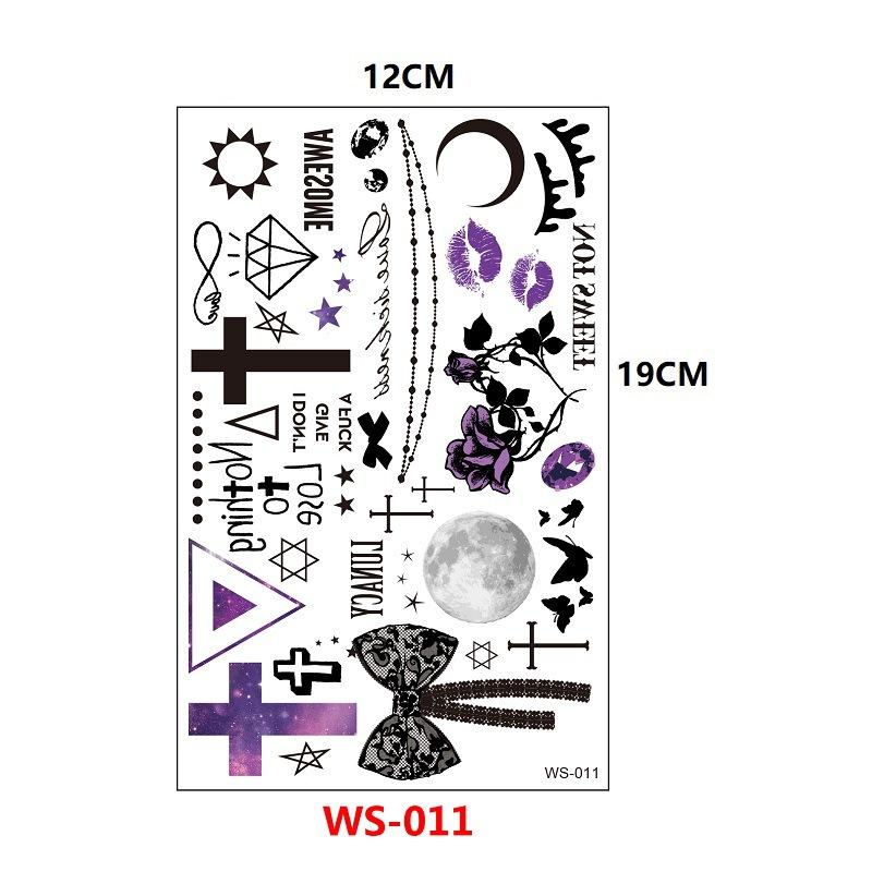 Halloween Spider Scar Funny Prank Simulation Temporary Disposable Tattoo Sticker