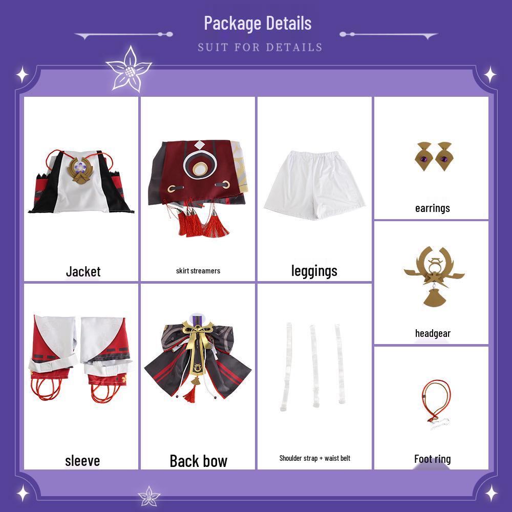 ManYiDuo Yae Miko Cosplay Costume - Genshin Impact Inazuma Style