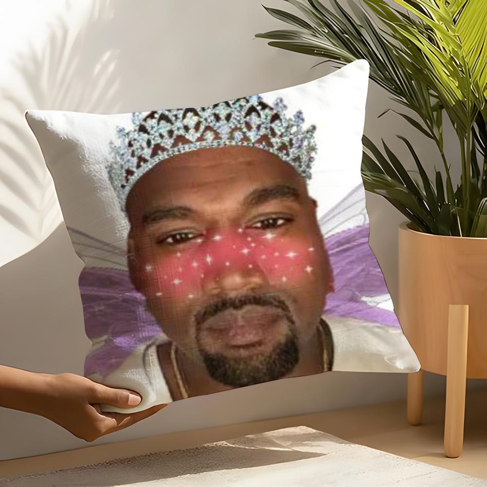 Funny kkanye meme Pillow Case Home Living Room Decoration Linen Pillow Cases Cushion Cover