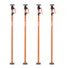 Cabinet Jack Support Pole, 4-Pack, 125-291 cm Steel Telescopic Quick Support Rod, Adjustable 3rd Hand System up to 90 kg Capacity for Installing