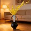Resin Flower Vase Nordic Creative Flowerpot Modern Minimalist Household Flower Bottle Living Room Desktop Decorative Accessories