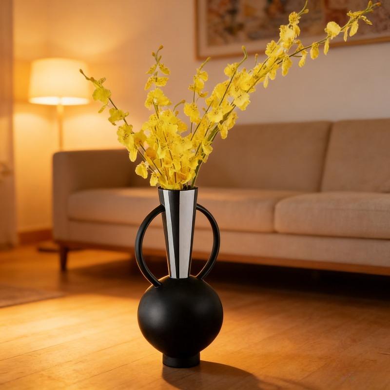Resin Flower Vase Nordic Creative Flowerpot Modern Minimalist Household Flower Bottle Living Room Desktop Decorative Accessories