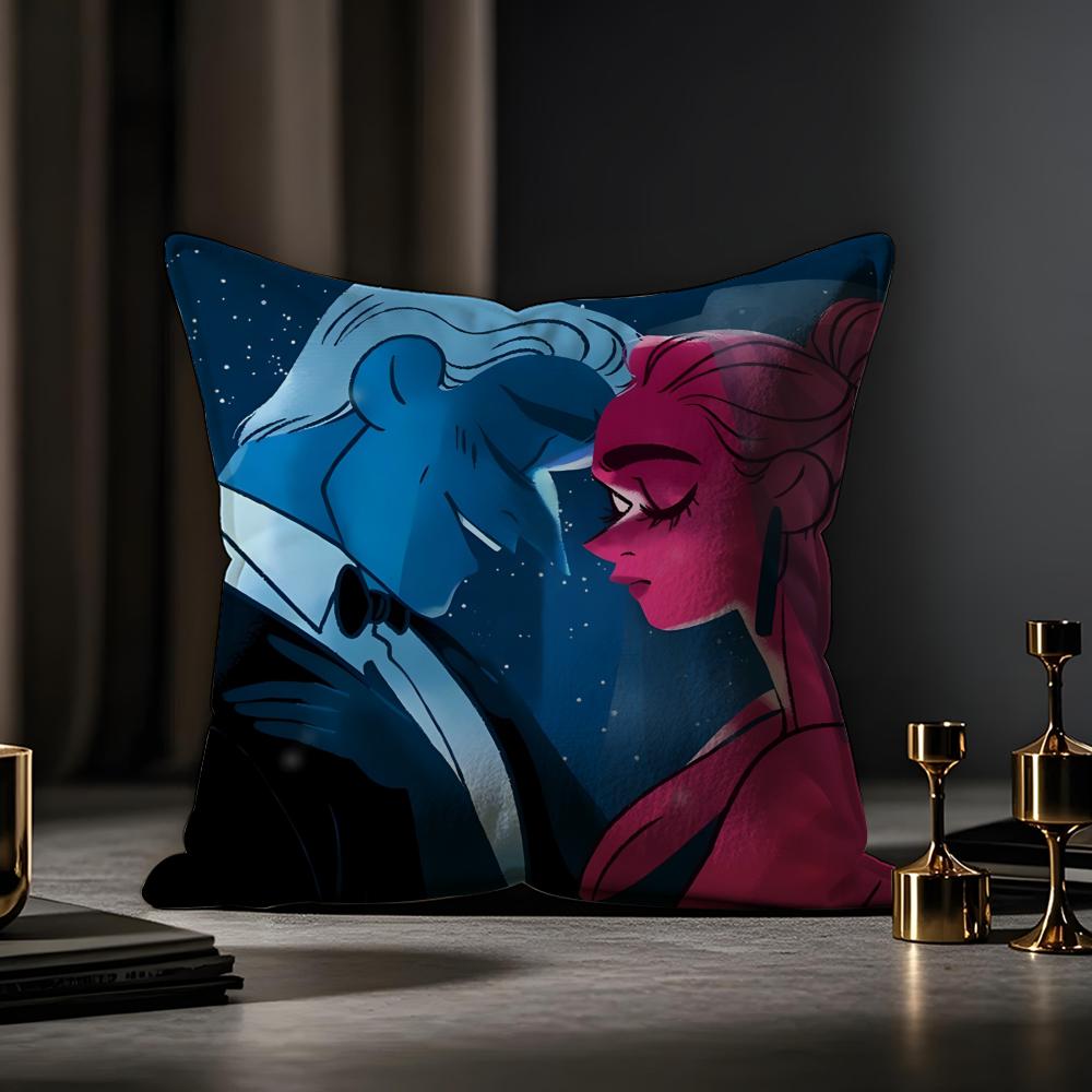 L-Lore O-Olympus Comics Anime Cushion Cover Anti-dustmite Pillowcase Invisible Zipper Silky Short Plush Sofa Cushion Cover