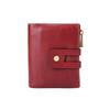 Leather Men's Wallet Short Retro Clutch Double Zipper Buckle Change Bag Multifunctional Wallet