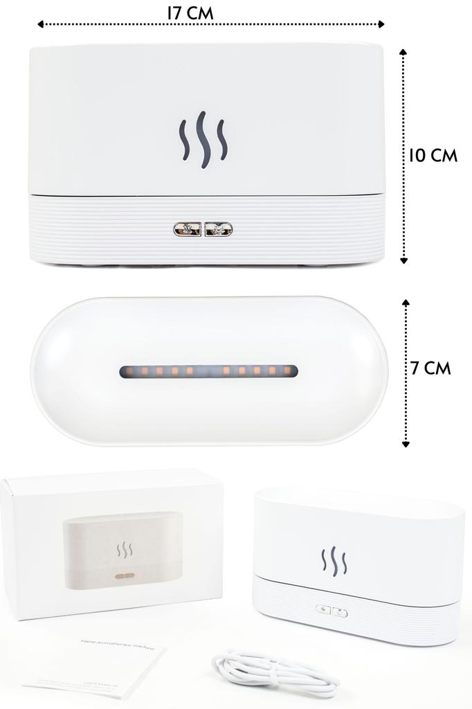 Air humidifier, aroma diffuser, aromatherapy, fireplace, flame, lamp