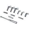 18PC 3/8" 1/4" Drive Glow Plug Removal Socket Set Thin Slotted Tool Kit 8mm,9mm and 10mm deep sockets Replacement tool kit