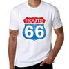 Route 66 Vintage Gift Sign Road Trip Biker Shirt Motorbike Freedom Tshirt Big Size Simple Tshirt