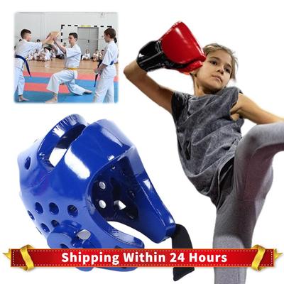 Taekwondo Helmet Karate Helmet Head Protection Martial Arts Headgear PU Muay Thai Helmet Kickboxing Helmet for MMA Martial Arts