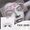 Eco-Friendly Fashion 3D Mermaid Face Gem Crystal Rhinestone Temporary Tattoo Stickers Shiny Glitter for Festival Prom Party
