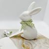 Ceramic Bunny Statue Porcelain Rabbit Modern Art Figurine Spring Easter Home Decor for Bowl Shelf Mantel Wedding Table Ornament