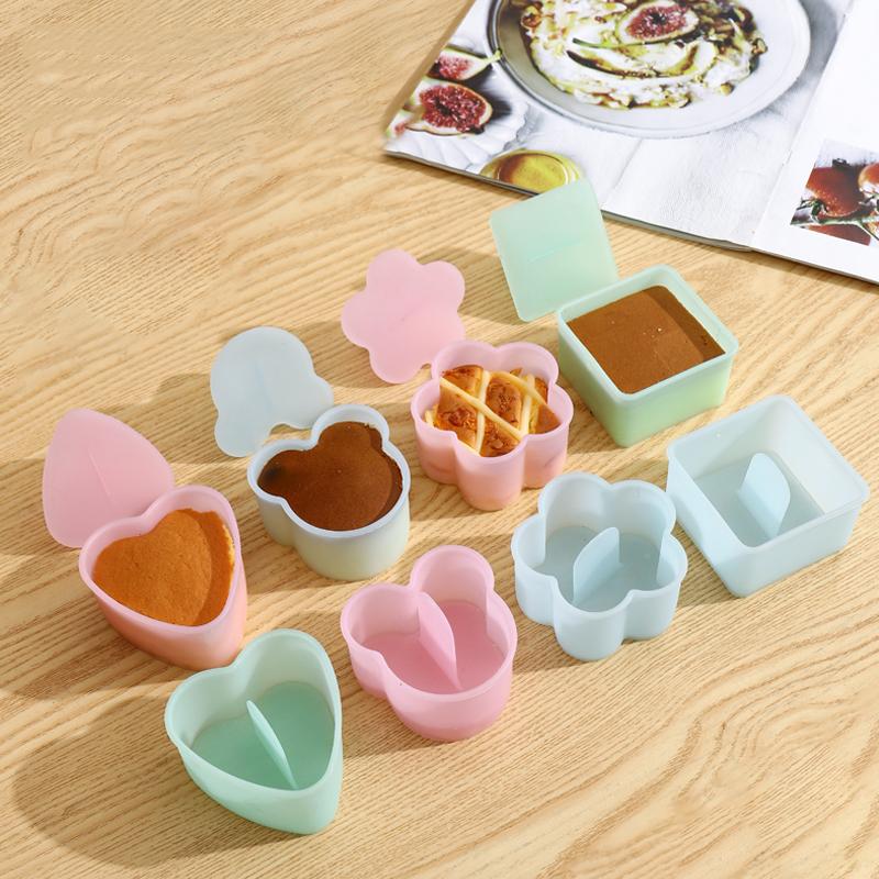 5 buc/set Formă Rapidă Sushi, Aparat pentru Găluște de Orez, Unelte pentru Copt Prăjituri și Pâine, Tăietor Sandwich, Aparat de uz Casnic Amuzant DIY pentru Făcut Bento pentru Copii