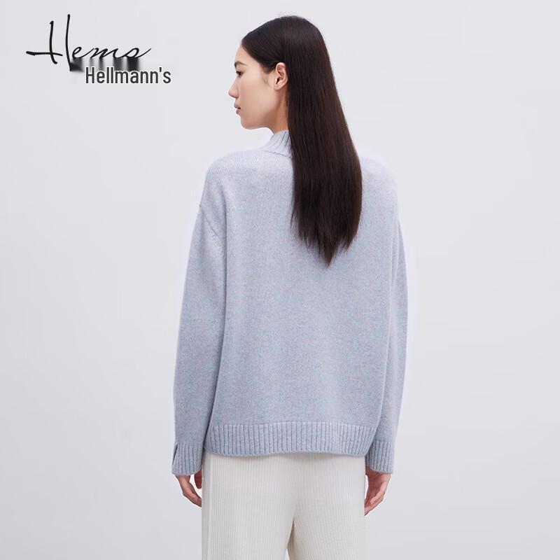Haier Mans Women's Semi-High Collar Cashmere Sweater 230K9B71