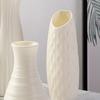 Flower Vase Nordic Style Simulated Flower Vase Decoration for Living Room Dining Room C Type White