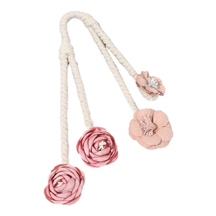 2 Pack Blossom Twist Window Drapery Holdback Clips Elegant Florals Curtain Tiebacks for Bedroom Kids Room Nusery Decors