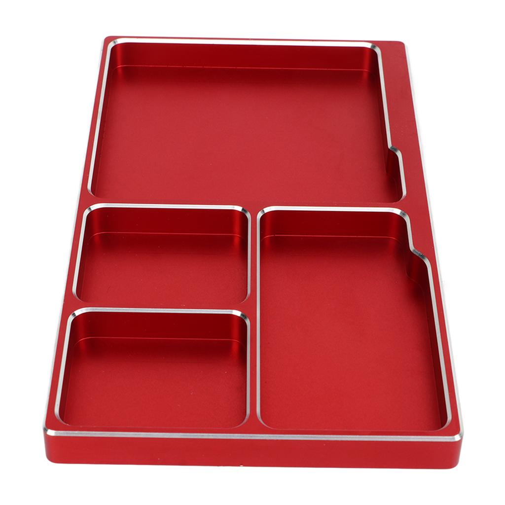RC Screw Tray Aluminium Alloy with Magnetic Pad RC Repair Tool Screws Disk for Maintenance Outdoor