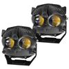 CO LIGHT Floodlight with 4 Amber White and Amber White Work Light for Suitable for and Pickup Trucks 3-inch 20,000LM Modes, Strobe, Off-Road Trucks,