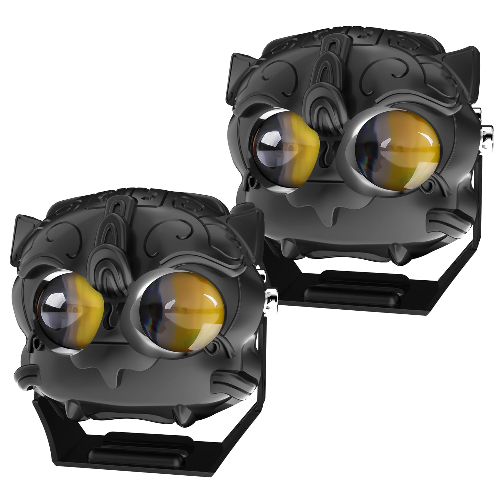 

CO LIGHT Floodlight with 4 Amber White and Amber White Work Light for Suitable for and Pickup Trucks 3-inch 20,000LM Modes, Strobe, Off-Road Trucks,