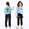 Kids Girls Witch Glinda Printed Casual Long Sleeves Baseball Jacket Coat