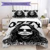 Ozzy Osbourne Mönster Sängkläder Täcke Set Täcke Örngott Heminredning Födelsedagspresent (1 * påslakan + 2 * örngott utan kärna)74
