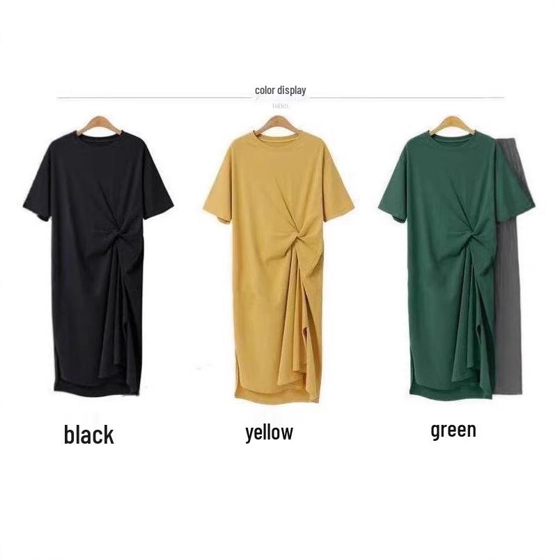 2024 Sommer Locker Lässig Übergröße Langes T-Shirt Kleid