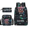 Katseye Kpop Girl Group Print Travel Backpack Laptop School Bag Set of 3, Unisex Large Capacity Daypack