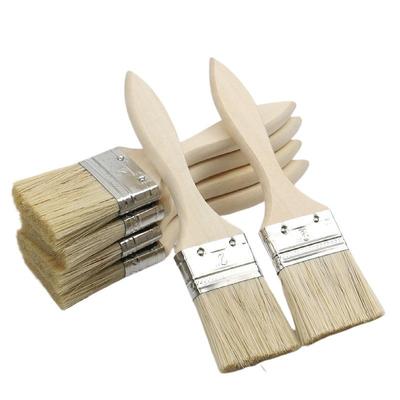 10pcs Small Paint Brush Suitable For Art Handwork Painting Dyeing Varnish Glue Application Wooden Handle Indoor/Outdoor Repair