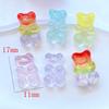 10 Stück Neu Mini Niedlich Glänzend Bär Flache Rückseite Harz Scrapbooking DIY Schmuck Handwerk Dekoration Zubehör