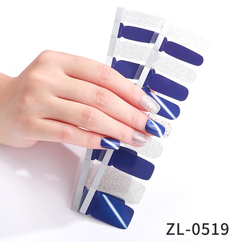 New French Manicure Stickers Waterproof Hot Stamping Ins Valentine's Day Nail Stickers