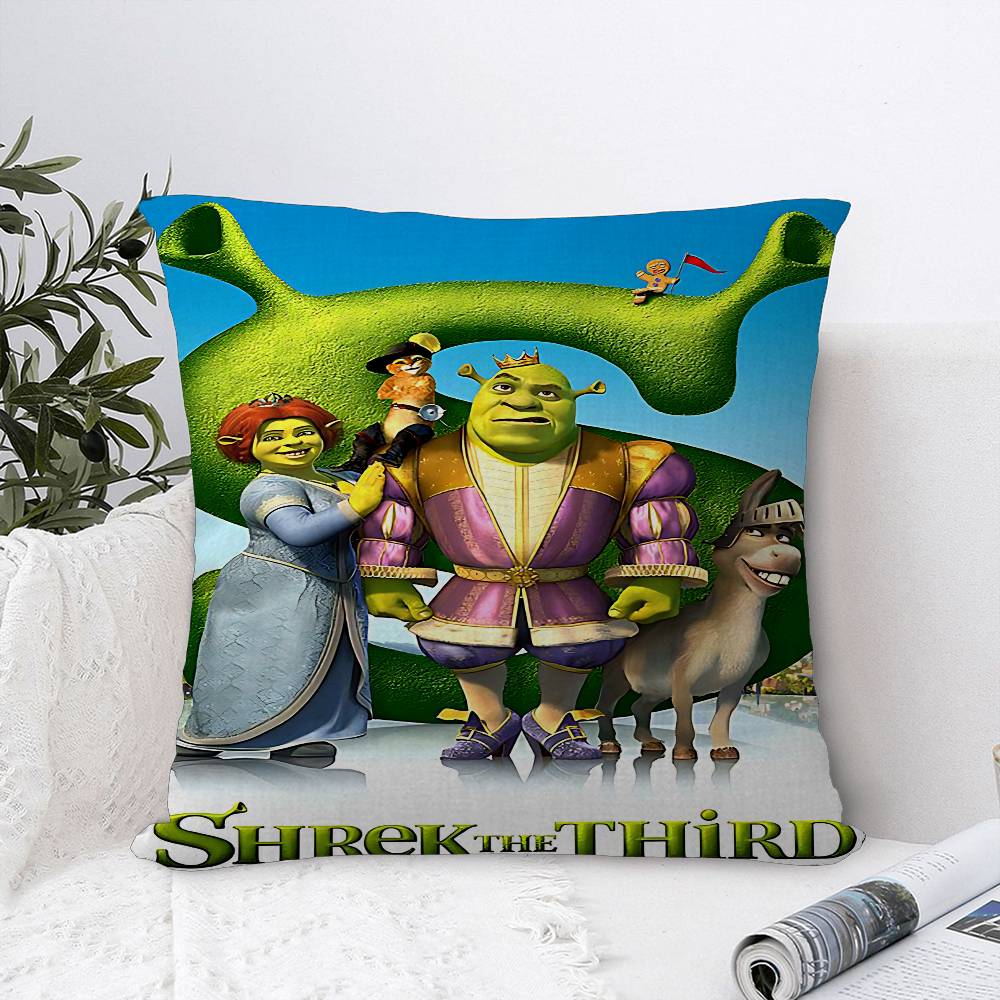 S-Shrek Movie Classic Stitch Lucky Dragon Pillow Cover Sofa Cushion Cover Home Room Decoration Children Gift
