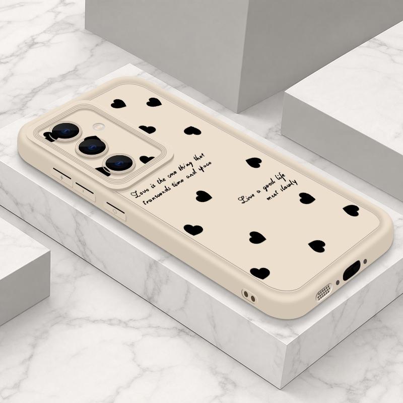 Candy Color Love Hearts Case For Samsung S26 S25 Ultra S24 S23 S22 Plus S21 FE A54 A15 A35 A55 A16 A36 A56 A17 A27 A37 A57 Shockproof Bumper Cover
