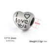 Teamer Stainless Steel Vintage Charms for Jewelry Making Lovely Antique Heart Daisy Puppy Paw Pendant Crafting Accessories