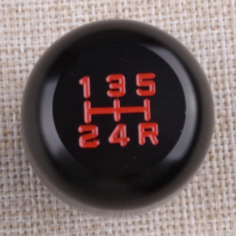 5 Speed Gear Shift Knob Shifter Lever Head 3 Adapter for Car Aluminium Alloy