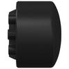 Table Football Table End Caps 10 pcs Black 1.5 x 1.5 x 1 cm PP
