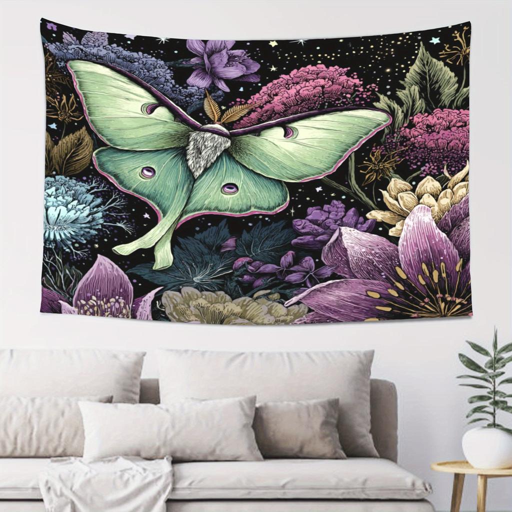 Bohemian Butterfly Moon Aesthetic Home Decor Tapestry Beach Towel Yoga Mat Blanket Table Cloth Tapestry Wall Hanging Tapestry