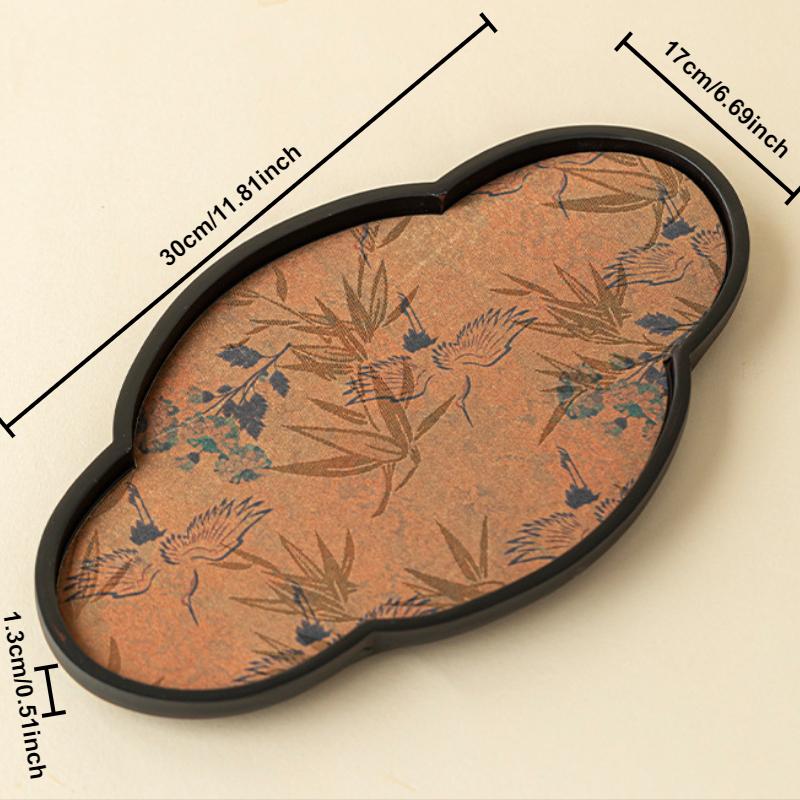 Creative Chinese Tea Tray Retro Water absorption Serving Coffee Trays Gongfu Kung Fu Teacups Holder Household Teaware Tea Table