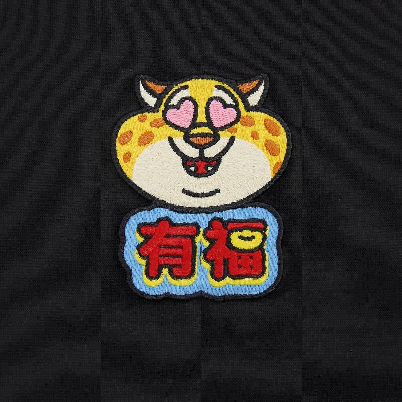 Li Ning Disney Zootopia Collaboration Round Neck Embroidered Letter Sweatshirt Women Sweatshirt AWDW842-3