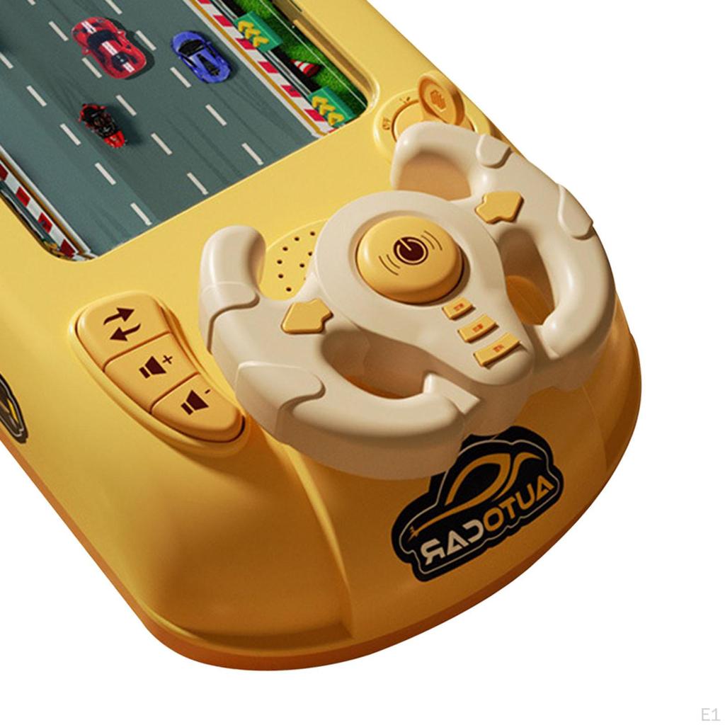 Kids Steering Wheel Driving Toy ,Musical Game Interactive Musical Race Car Simulated