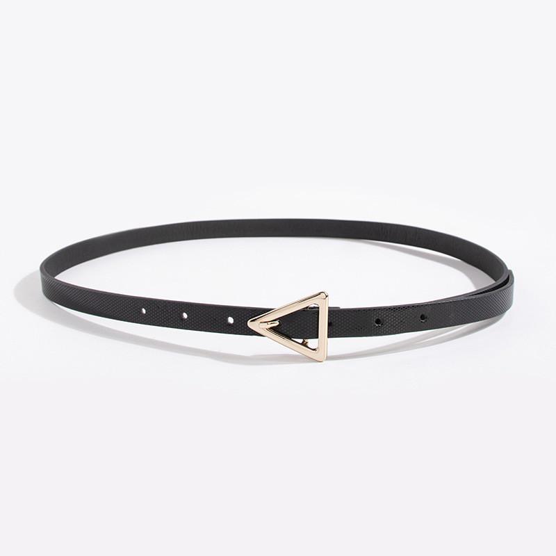 Y2k Ladies Triangular Buckle Laser Laser Dot Belt With Magnetic Closure For Trendy Looks