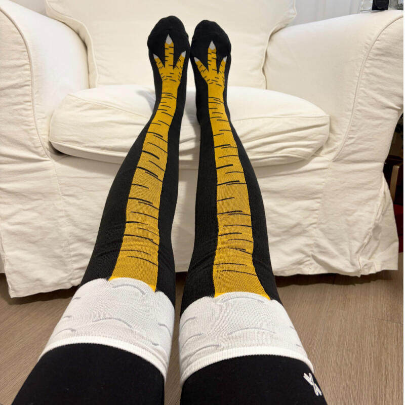 Ostrich long socks, useless funny secret friend