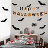 LED Halloween 3D Lighted Bats Battery Powered PVC Wall Decor Light Halloween Spider Atmosphere Lamp for Door Living Room Kitchen