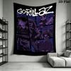 Gorillaz Wall Tapestry Aesthetic Wall Hanging Printed Fabric Blanket Decorative Tapestries for Bedroom Living Room Home Decor