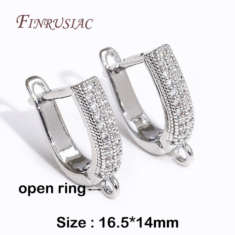 18K Real Gold Plated Basic Earwires Fasteners Earring Hooks Shvenzy Accessories For DIY Fashion Women Earrings Making Findings