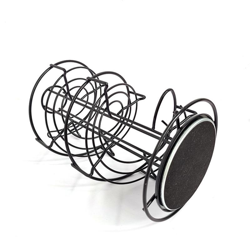 Pojemnik na kapsułki Nespresso, Karuzela na kapsułki do kawy, Stojak - organizer do przechowywania kapsułek (Pojemność 30 kapsułek K-Cup) Stojak ekspozycyjny z kutego żelaza