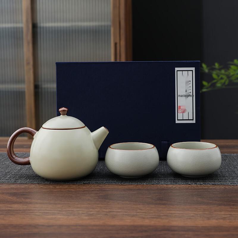 Xiaoci Xiaoqu Beige Ru Kiln Gongfu Tea Set